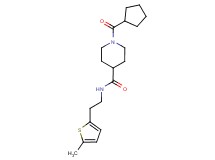 1-(cyclopentylcarbonyl)-N-[2-(5-methyl-2-thienyl)ethyl]-4-piperidinecarboxamide