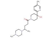 1-[4-(4-methylpiperazin-1-yl)pentanoyl]-4-(5-methylpyridin-2-yl)piperidin-4-ol