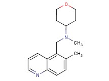 N-methyl-N-[(6-methylquinolin-5-yl)methyl]tetrahydro-2H-pyran-4-amine
