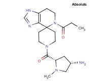 (3S,5S)-1-methyl-5-[(5-propionyl-1,5,6,7-tetrahydro-1'H-spiro[imidazo[4,5-c]pyridine-4,4'-piperidin]-1'-yl)carbonyl]-3-pyrrolidinamine dihydrochloride