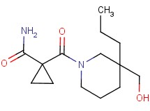 1-{[3-(hydroxymethyl)-3-propyl-1-piperidinyl]carbonyl}cyclopropanecarboxamide