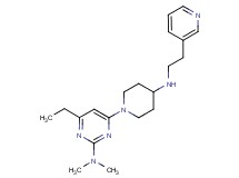 4-ethyl-N,N-dimethyl-6-{4-[(2-pyridin-3-ylethyl)amino]piperidin-1-yl}pyrimidin-2-amine