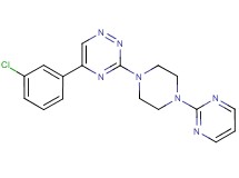 5-(3-chlorophenyl)-3-[4-(2-pyrimidinyl)-1-piperazinyl]-1,2,4-triazine
