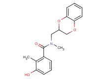 N-(2,3-dihydro-1,4-benzodioxin-2-ylmethyl)-3-hydroxy-N,2-dimethylbenzamide