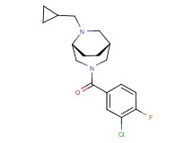 (1R*,5R*)-3-(3-chloro-4-fluorobenzoyl)-6-(cyclopropylmethyl)-3,6-diazabicyclo[3.2.2]nonane