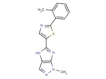 1-methyl-5-[2-(2-methylphenyl)-1,3-thiazol-5-yl]-1,4-dihydroimidazo[4,5-c]pyrazole
