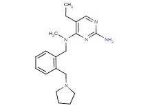 5-ethyl-N~4~-methyl-N~4~-[2-(pyrrolidin-1-ylmethyl)benzyl]pyrimidine-2,4-diamine
