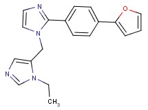1-[(1-ethyl-1H-imidazol-5-yl)methyl]-2-[4-(2-furyl)phenyl]-1H-imidazole