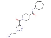 1-{[1-(2-aminoethyl)-1H-1,2,3-triazol-4-yl]carbonyl}-N-cycloheptylpiperidine-4-carboxamide