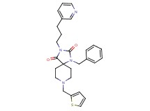 1-benzyl-3-[3-(3-pyridinyl)propyl]-8-(2-thienylmethyl)-1,3,8-triazaspiro[4.5]decane-2,4-dione