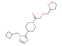 4-[1-(cyclobutylmethyl)-1H-imidazol-2-yl]-1-[(tetrahydro-2-furanylmethoxy)acetyl]piperidine