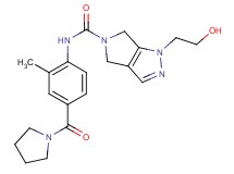 1-(2-hydroxyethyl)-N-[2-methyl-4-(pyrrolidin-1-ylcarbonyl)phenyl]-4,6-dihydropyrrolo[3,4-c]pyrazole-5(1H)-carboxamide