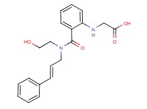 {[2-({(2-hydroxyethyl)[(2E)-3-phenylprop-2-en-1-yl]amino}carbonyl)phenyl]amino}acetic acid
