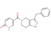 5-[(3-benzyl-1,4,6,7-tetrahydro-5H-pyrazolo[4,3-c]pyridin-5-yl)carbonyl]-2(1H)-pyridinone trifluoroacetate