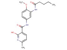 2-hydroxy-N-[4-methoxy-3-(pentanoylamino)phenyl]-6-methylnicotinamide