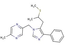 2-methyl-5-({5-[2-(methylthio)propyl]-4-phenyl-1H-imidazol-1-yl}methyl)pyrazine