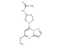 N-[1-(5-ethylpyrazolo[1,5-a]pyrimidin-7-yl)pyrrolidin-3-yl]acetamide