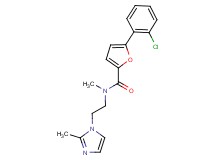 5-(2-chlorophenyl)-N-methyl-N-[2-(2-methyl-1H-imidazol-1-yl)ethyl]-2-furamide