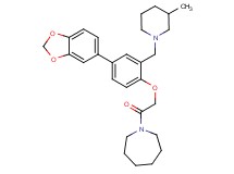 1-({4-(1,3-benzodioxol-5-yl)-2-[(3-methyl-1-piperidinyl)methyl]phenoxy}acetyl)azepane