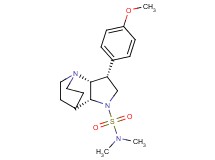 (3R*,3aR*,7aR*)-3-(4-methoxyphenyl)-N,N-dimethylhexahydro-4,7-ethanopyrrolo[3,2-b]pyridine-1(2H)-sulfonamide