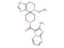 5-ethyl-1'-[(2-methylimidazo[1,2-a]pyrimidin-3-yl)carbonyl]-1,5,6,7-tetrahydrospiro[imidazo[4,5-c]pyridine-4,4'-piperidine]