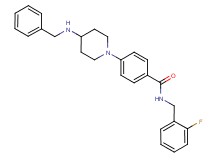 4-[4-(benzylamino)-1-piperidinyl]-N-(2-fluorobenzyl)benzamide