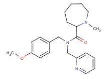 N-(4-methoxybenzyl)-1-methyl-N-(pyridin-2-ylmethyl)azepane-2-carboxamide