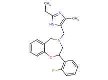 4-[(2-ethyl-4-methyl-1H-imidazol-5-yl)methyl]-2-(2-fluorophenyl)-2,3,4,5-tetrahydro-1,4-benzoxazepine
