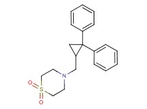 4-[(2,2-diphenylcyclopropyl)methyl]thiomorpholine 1,1-dioxide