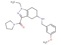 1-ethyl-N-(3-methoxybenzyl)-3-(1-pyrrolidinylcarbonyl)-4,5,6,7-tetrahydro-1H-indazol-5-amine