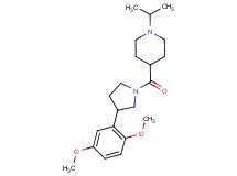4-{[3-(2,5-dimethoxyphenyl)pyrrolidin-1-yl]carbonyl}-1-isopropylpiperidine