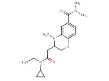 3-{2-[cyclopropyl(ethyl)amino]-2-oxoethyl}-N,N,4-trimethyl-3,4-dihydro-2H-1,4-benzoxazine-6-carboxamide