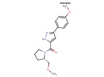 5-{[(2S)-2-(methoxymethyl)-1-pyrrolidinyl]carbonyl}-3-(4-methoxyphenyl)-1H-pyrazole