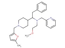 (2-methoxyethyl)(1-{1-[(5-methyl-2-furyl)methyl]-4-piperidinyl}-2-phenylethyl)(2-pyridinylmethyl)amine