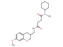 N-cyclohexyl-N'-[(7-methoxy-3,4-dihydro-2H-chromen-3-yl)methyl]-N-methylsuccinamide