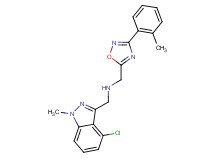 1-(4-chloro-1-methyl-1H-indazol-3-yl)-N-{[3-(2-methylphenyl)-1,2,4-oxadiazol-5-yl]methyl}methanamine