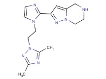 2-{1-[2-(3,5-dimethyl-1H-1,2,4-triazol-1-yl)ethyl]-1H-imidazol-2-yl}-4,5,6,7-tetrahydropyrazolo[1,5-a]pyrazine dihydrochloride