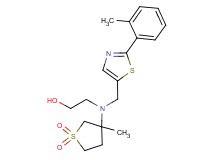2-((3-methyl-1,1-dioxidotetrahydro-3-thienyl){[2-(2-methylphenyl)-1,3-thiazol-5-yl]methyl}amino)ethanol