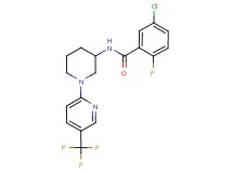 5-chloro-2-fluoro-N-{1-[5-(trifluoromethyl)-2-pyridinyl]-3-piperidinyl}benzamide