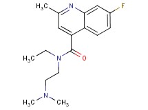 N-[2-(dimethylamino)ethyl]-N-ethyl-7-fluoro-2-methyl-4-quinolinecarboxamide
