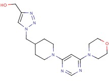 [1-({1-[6-(4-morpholinyl)-4-pyrimidinyl]-4-piperidinyl}methyl)-1H-1,2,3-triazol-4-yl]methanol