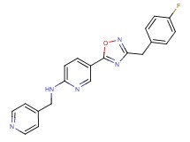 5-[3-(4-fluorobenzyl)-1,2,4-oxadiazol-5-yl]-N-(4-pyridinylmethyl)-2-pyridinamine