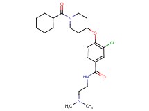 3-chloro-4-{[1-(cyclohexylcarbonyl)-4-piperidinyl]oxy}-N-[2-(dimethylamino)ethyl]benzamide