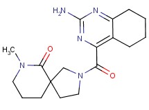 2-[(2-amino-5,6,7,8-tetrahydroquinazolin-4-yl)carbonyl]-7-methyl-2,7-diazaspiro[4.5]decan-6-one
