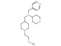 N-{[1-(2-methoxyethyl)-4-piperidinyl]methyl}-N-(4-pyridinylmethyl)tetrahydro-2H-pyran-4-amine