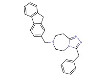 3-benzyl-7-(9H-fluoren-2-ylmethyl)-6,7,8,9-tetrahydro-5H-[1,2,4]triazolo[4,3-d][1,4]diazepine
