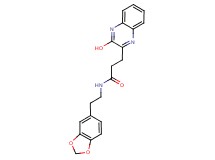 N-[2-(1,3-benzodioxol-5-yl)ethyl]-3-(3-hydroxyquinoxalin-2-yl)propanamide