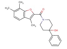 4-phenyl-1-[(3,6,7-trimethyl-1-benzofuran-2-yl)carbonyl]-4-piperidinol