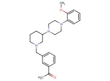 1-[3-({3-[4-(2-methoxyphenyl)-1-piperazinyl]-1-piperidinyl}methyl)phenyl]ethanone