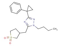 1-butyl-5-[(1,1-dioxidotetrahydro-3-thienyl)methyl]-3-(1-phenylcyclopropyl)-1H-1,2,4-triazole